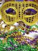 Mardi Gras Costume Accessories Hat Bow Bead Necklace Mardi Gras Theme Party Accessories for Decoration