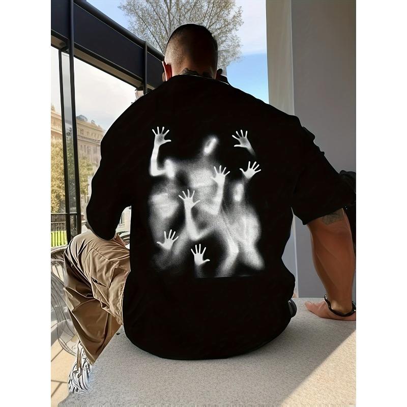 UnisexS T Shirt Horror Summer Y2K Skeleton Hand Hipster Grunge Unisex Cotton Tee Streetwear Oversize Casual Trend Loose Clothing