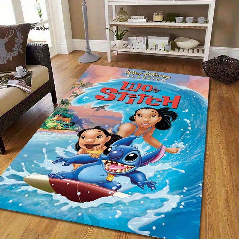 1ks Koberec s motivem Lilo a Stitch od Disneyho Kobercová plocha Protiskluzový koberec Ručně omyvatelná podložka Vhodné do obývacího pokoje Ložnice Domácí dekorace