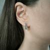 Silver Earrings with London Blue Topaz 0.638ct (2188704)