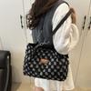 Denim checkerboard messenger bag spring new temperament shoulder bag underarm bag women