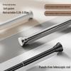 cmaos No-Drill Stainless Steel Telescopic Shower Curtain Rod