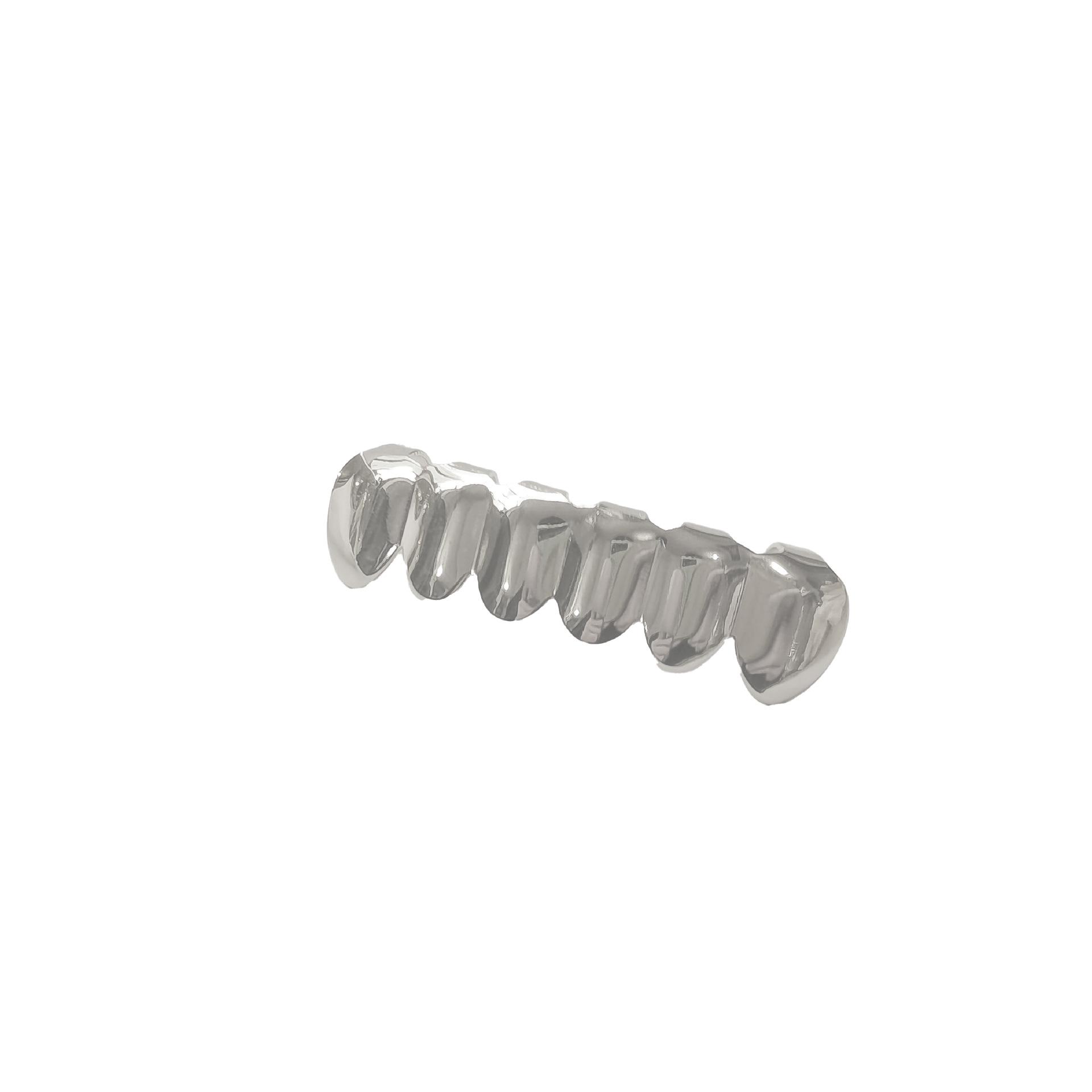 European Bestseller: HIOHOP 18K Gold Plated Copper Letter Engraved Hip Hop Grillz Fashion Accessory