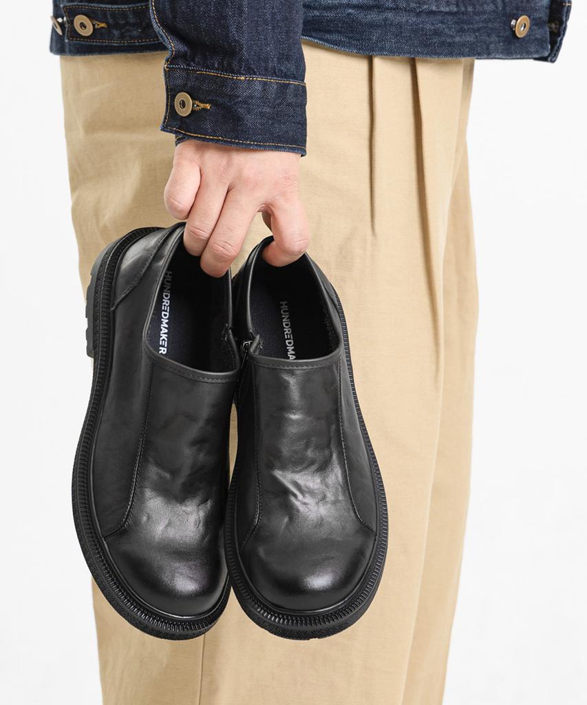 Miamiproject Mono29 Minerva Top Grain Cowhide Rugged Loafers Black