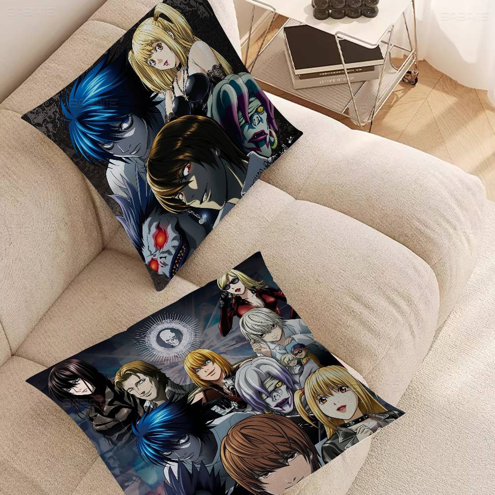 Anime Death Note Stitch Lucky Dragon Pillow Cover Sofa Cushion Cover Home Room Decoration Children Gift