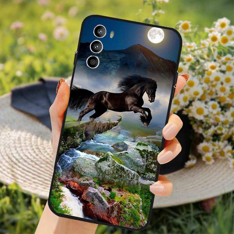 Horse Phone Case for Moto G84 G22 G32 G42 G52 G62 G53 G72 G60 G60S G100 G10 G20 G30 G13 G50 G 5G G Pure Moto G32