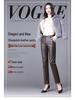 Korean Style High-Waisted Sheepskin Leather Pants for Women, Autumn/Winter 2025 Fashion