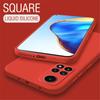 Skin Feel Liquid Silicone Case For Xiaomi Redmi Note 12 11 10 Pro 11S 10S A1 10C 10A 9T Poco X4 X3 NFC M4 M3 Pro 4G 5G Shockproof Square Soft Cover