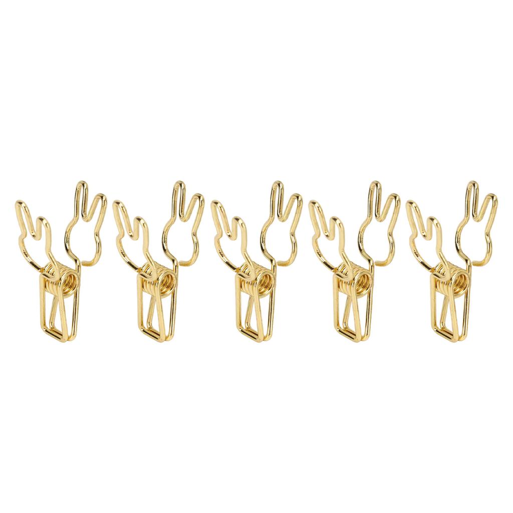 100pcs   Clips Cute Cartoon   Shape Metal Hollowed   Tail Clips Paper Clamps for   Document