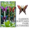 4Pcs Cute Butterfly Wall Art Hanging Creative Animal Statues Butterflies Sculpture Ornaments  Yard