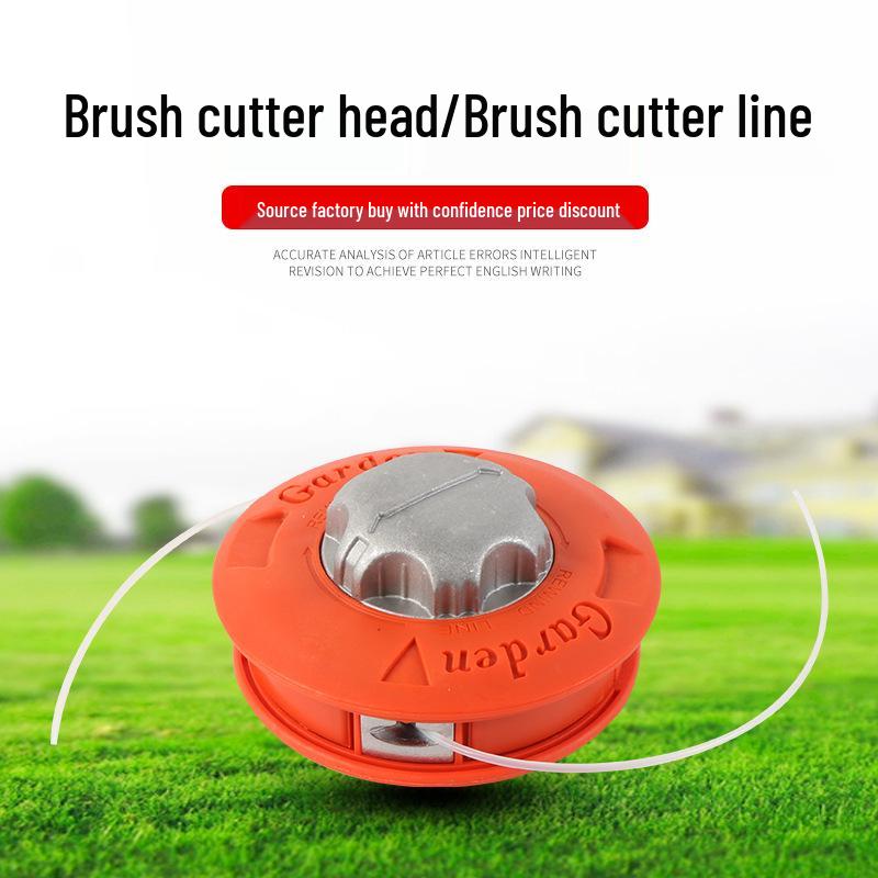 Garden Lawn Mower Accessories: Brush Cutter, Trimmer Lines, and Trimmer Heads.