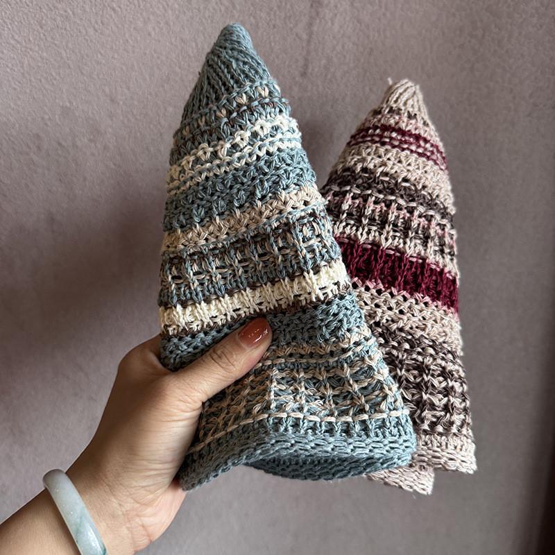 Women Wide Brim Woven Fisherman Hat With Polyester Material For Gift Summer