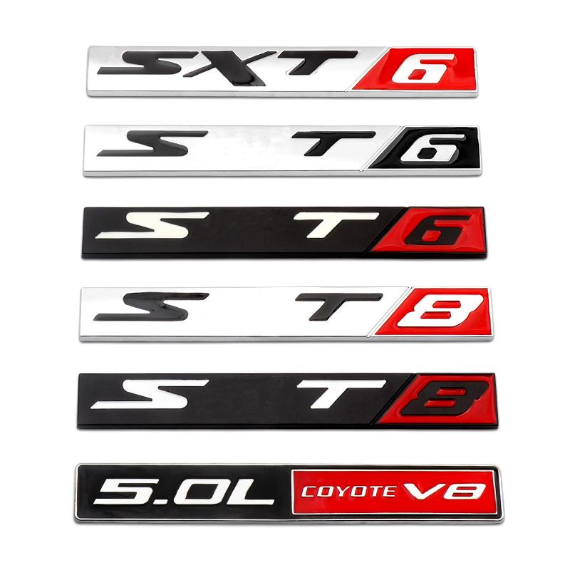 1 ks 3D kovové odznaky emblémy nálepky Sxt6 Sxt8 pro Ram Caliber Journey Sxt8 Sxt6 Srt6 Srt8 Caravan Autodoplňky
