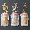 10 szt. Torba na butelkę Mason Jar wielokrotnego użytku, Torba na ciastka i chleb, Torba do przechowywania żywności z zamkiem błyskawicznym na przekąski, Kuchenna torba do przechowywania w zamrażarce