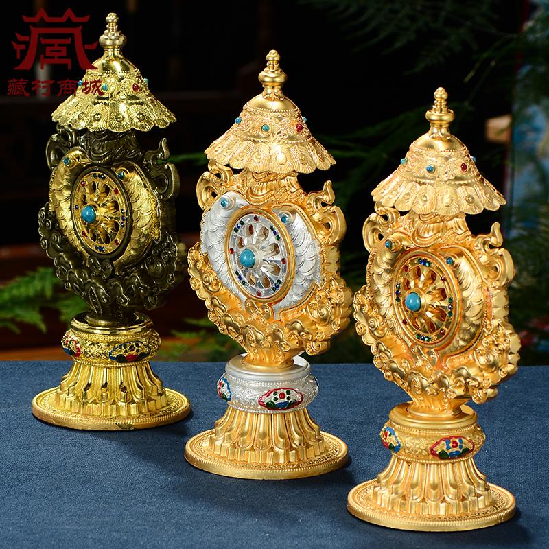 Alloy Painted Tibetan Buddhism Tantric Buddha Hall Offering Buddhist Conch Ornaments Buddhism Home Decor
