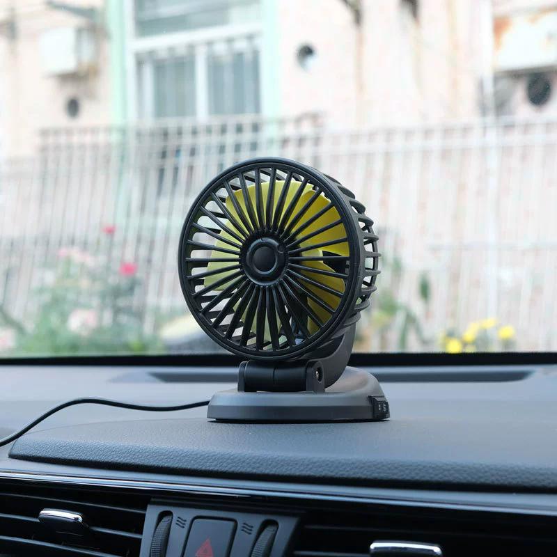 360° Car Folding Fan Single Head Cooling Fan For Car Vehicle Summer Cooling Fan 5V/12V USB/Cigarette Lighter Plug Car Fans