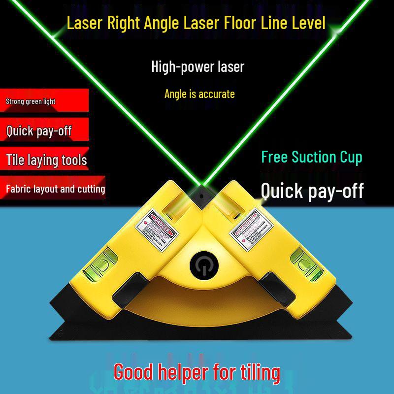 High Precision Dual Beam Laser Right Angle Level for Tile Alignment