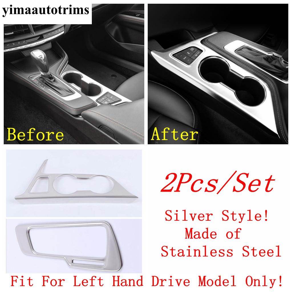 Shift Gear Water Cup Holder / Handle Bowl / Window Lift / Rear Box Air Frame Cover Trim Accessories For Cadillac CT4 - 2024