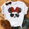 Disney Cartoon Mickey Mouse Print Cotton T-Shirt Women Tops Graphic Hippie Tees Funny Harajuku T-shirt Fashion Female Tshirt