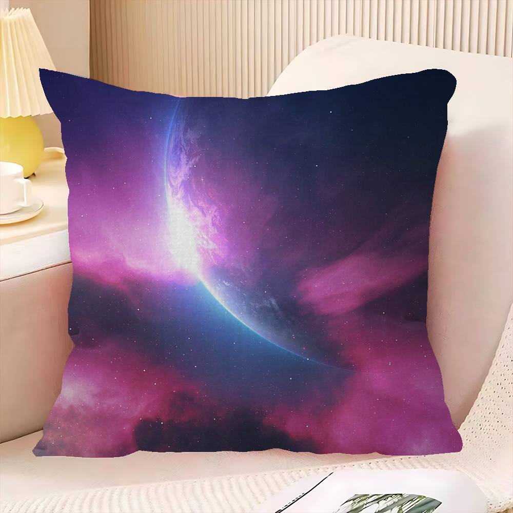 Cool Starry Universe Planet Art Pillow Cushion Cover Pillowcase Living Room Sofa Home Decor Customized