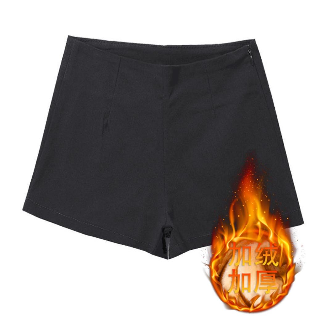 Women's High Waist Safety Shorts Solid Color Stretchy Slim Fit Casual Hot Pants