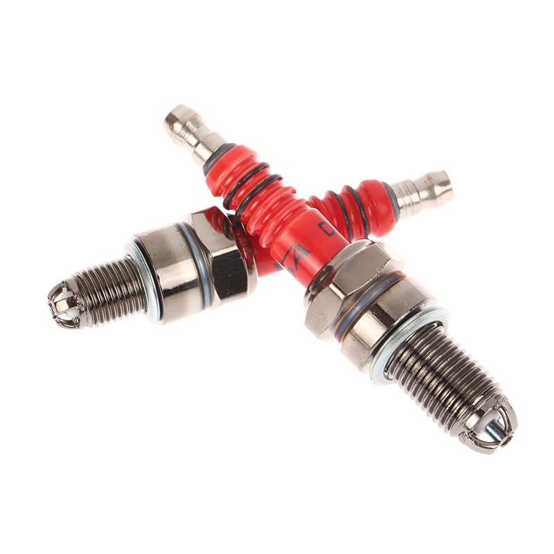 Racing 3 Electrode Spark Plug A7Tc D8Tc Fits For Gy6 50Cc 110Cc 125Cc 150Cc Scooter Dirt Bike Go Kart Motorcycle Accessories