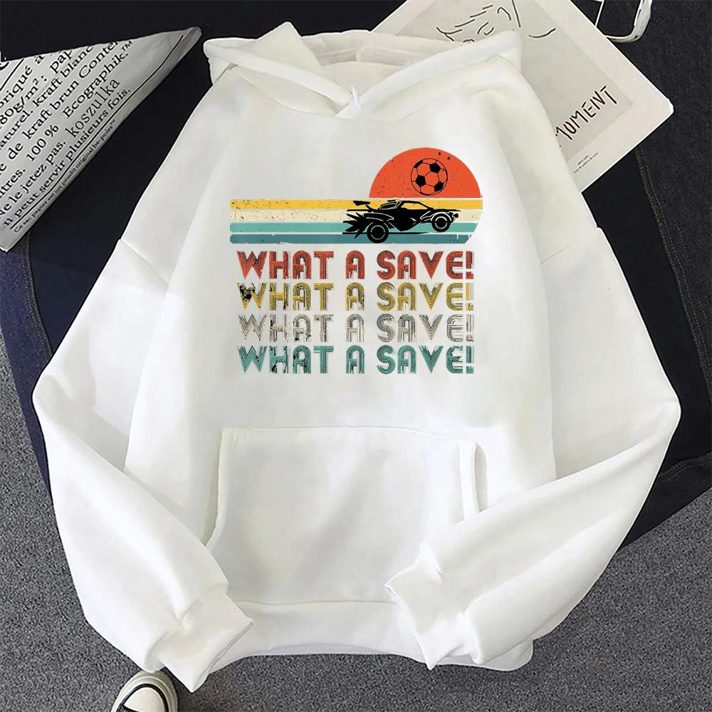 

Какая экономия Винтажная ретро-толстовка с капюшоном Rocket Soccer Car League, напечатанная на заказ, смешная толстовка с капюшоном XXXL белый