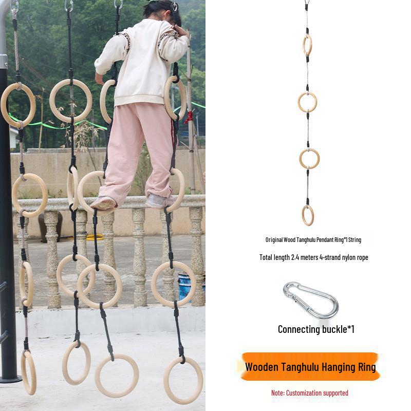 Outdoor Kids' Rope Ladder Swing for Sensory Integration and Climbing Activities