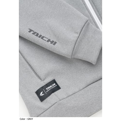 RS Taichi Bike Autumn/Winter Inner Full Zip Brushed Lining Thermal Cold Protection Stretch Warm Ride Zip Shirt RSU641 BLACK M