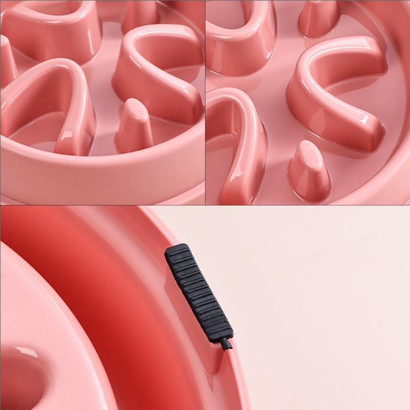 Slow Feeder Dog Bowls Large Breed Dog Slow Feeder Slow Eating Dog Bowl Anti-Gulping Dog Puzzle Feeder Cat Slow Feeder Bowl For