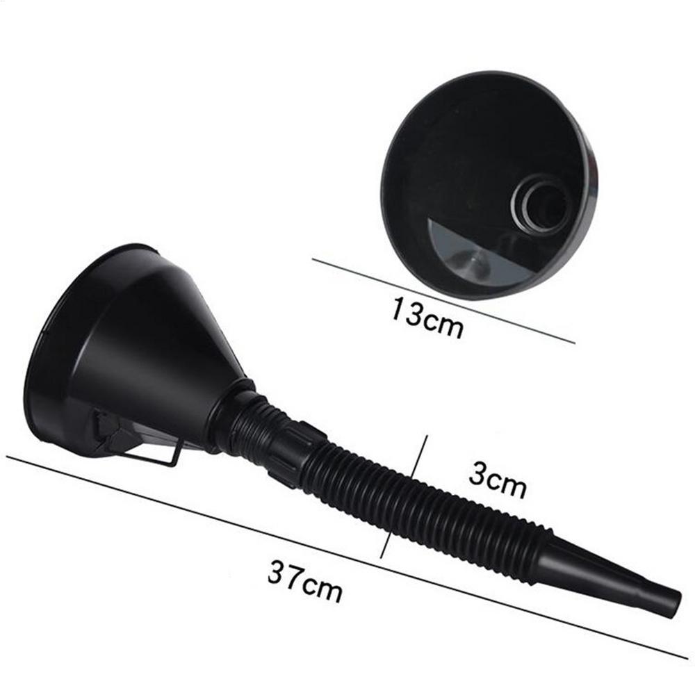 

Large Funnel For Cars Large Flexible Oil Funnel Automotive Use Spill-Free Funnel With Hose And Wide Mouth Automotive Tools
