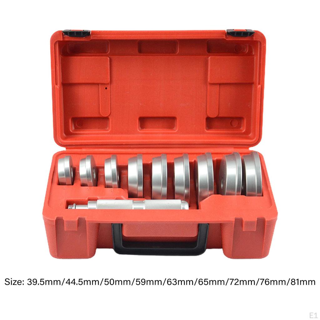 10Pcs Bearing Press Kit, Race and Seal Bush Driver Set, Heavy Duty Install Tool
