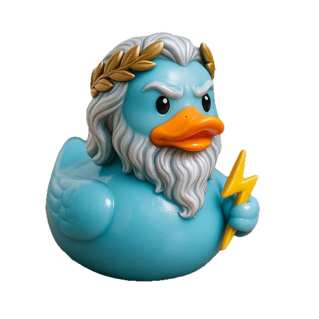 Zeus Resin Duck, Zeus resin duck statue, home and office desktop decoration