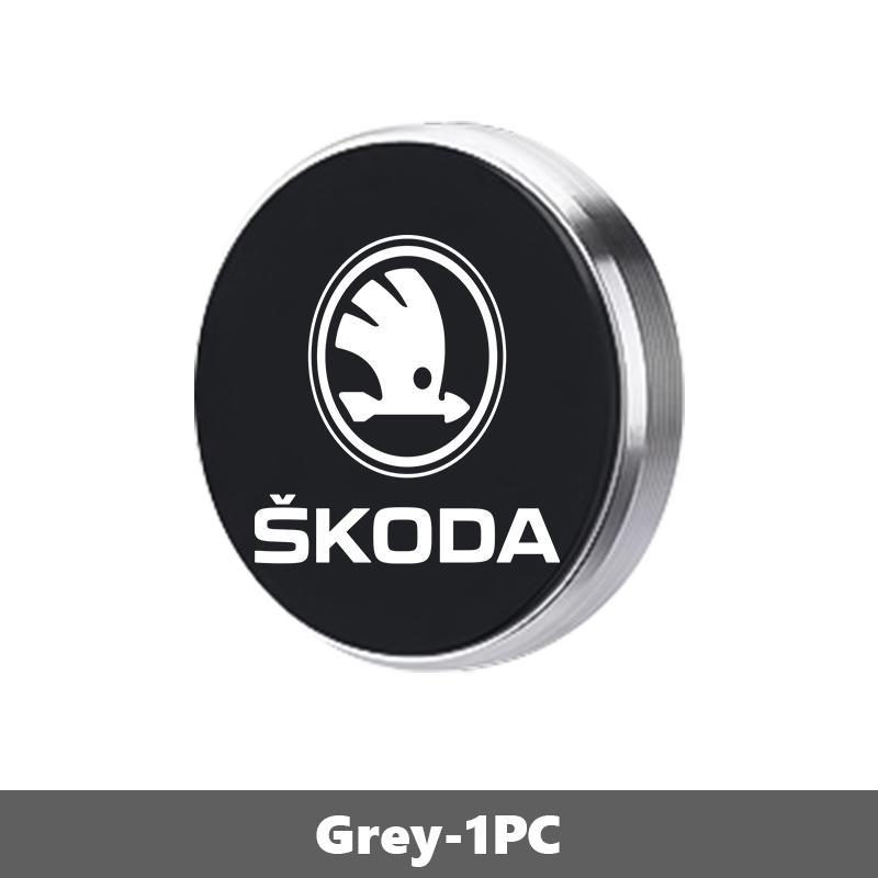 AES1 For Skoda Car Magnetic Mini Phone Holder 360° Adhesive Phone Stand Interior Accessories Rapid Octavia Derivative Enyaq-iV