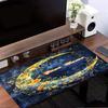 1PC Custom Name Floral Moon Art Mouse Pad, Keyboard and Mouse Desk Pad, for Computer Notebook  Birthday Gift For Any Room Or Office