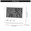 Digital Hygrometer Guage with Temperature and Humidity and Colck  with Large Screen and Smile Feedback for Home Use