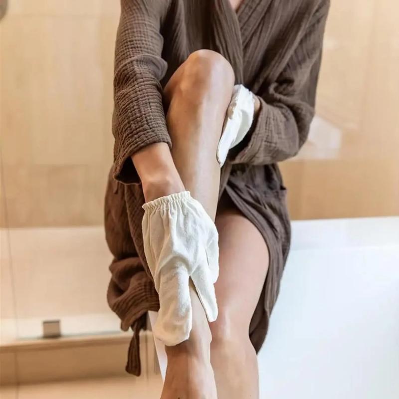 1/2 Bucăți Mănuși Mătase Brută Mănuși de Masaj Masaj Mănuși 100% Mătase Brută Mănuși Exfoliante Mănuși de Masaj pentru Duș