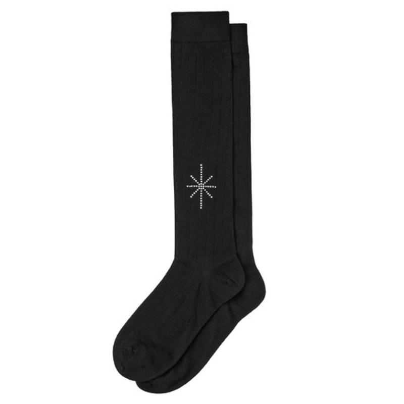 SALTY PEBBLE GLITTERING GEM RIBBED SOCKS [blzck]