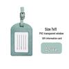 Customizable PU Luggage Tag with Buckle Strap and Logo Option for Cross-Border Travel
