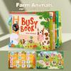 Libro Occupato Montessori per Bambini Il Mio Primo Libro Silenzioso Incolla Giocattolo Educativo per l'Apprendimento Precoce Giocattolo per Bambini Abbinamento Giocattoli Montessori per Bambino