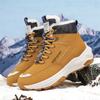 High Top Martin Boots Fleece Warm Tooling Boots Winter Warm Feet Men's Shoes Tide Shoes Outdoor British Hiking Shoes