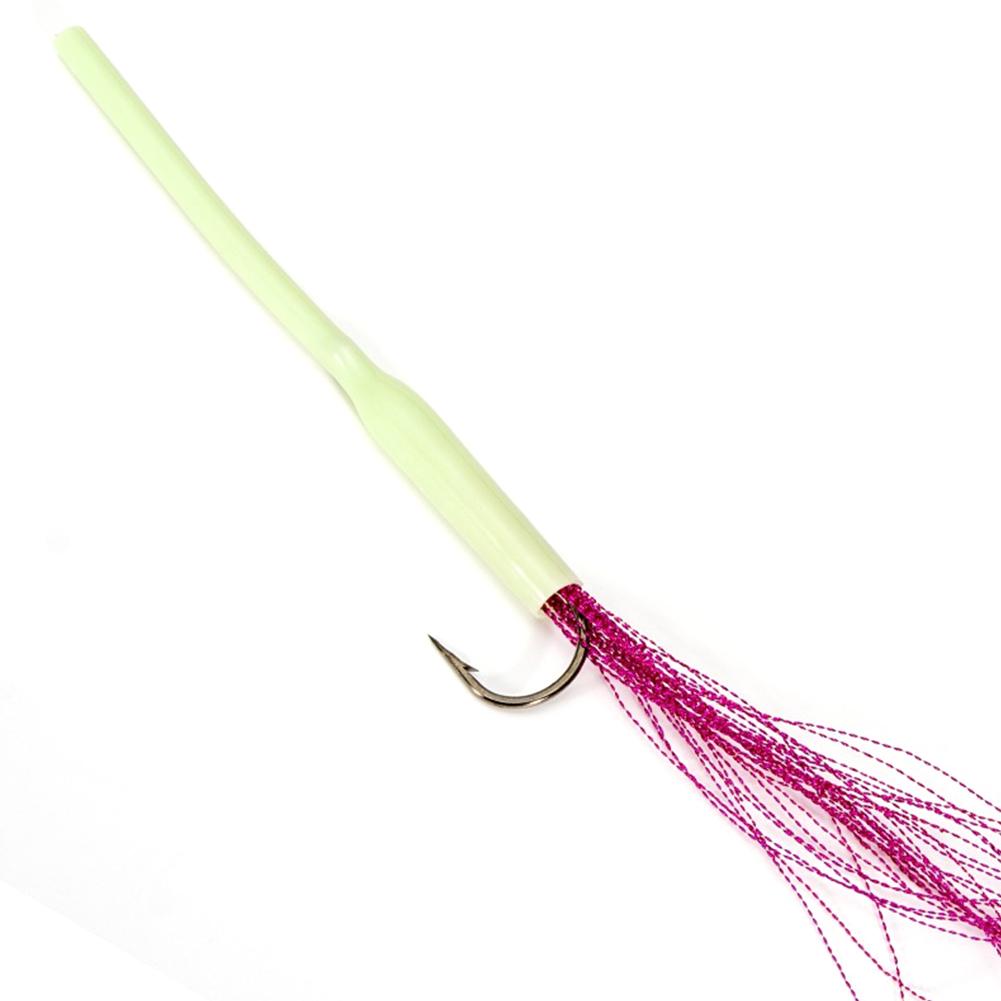 Saltwater Fishing Shrink Tubes PVC Fishing Night Luminous Tube 85mm Luminous Soft Positioning Tube for Fishing Lovers