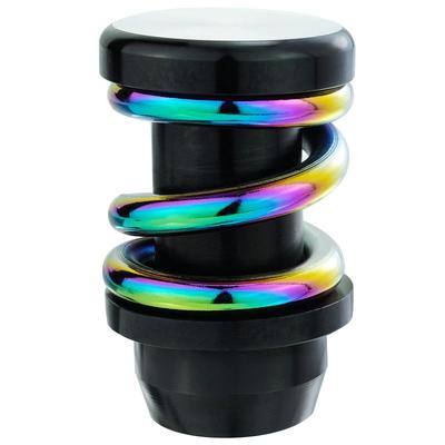 Resorte de Perilla de Cambio Lunsom Metal Perilla de Cambio para Coche Pesado Automático y Manual (Multicolor y Negro)