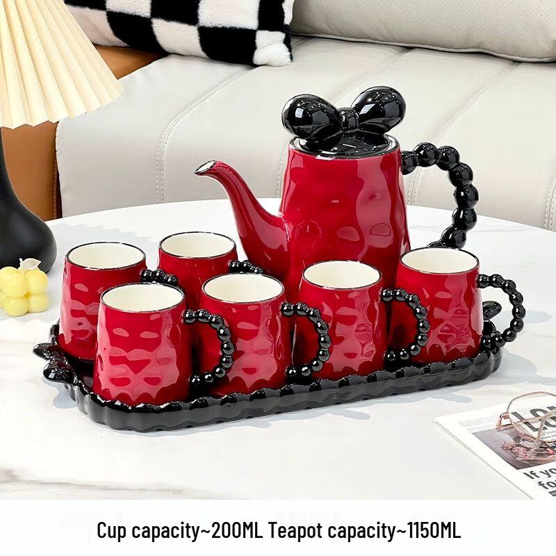 TXRMDX Cream Style Ceramic Tea & Water Cup Set