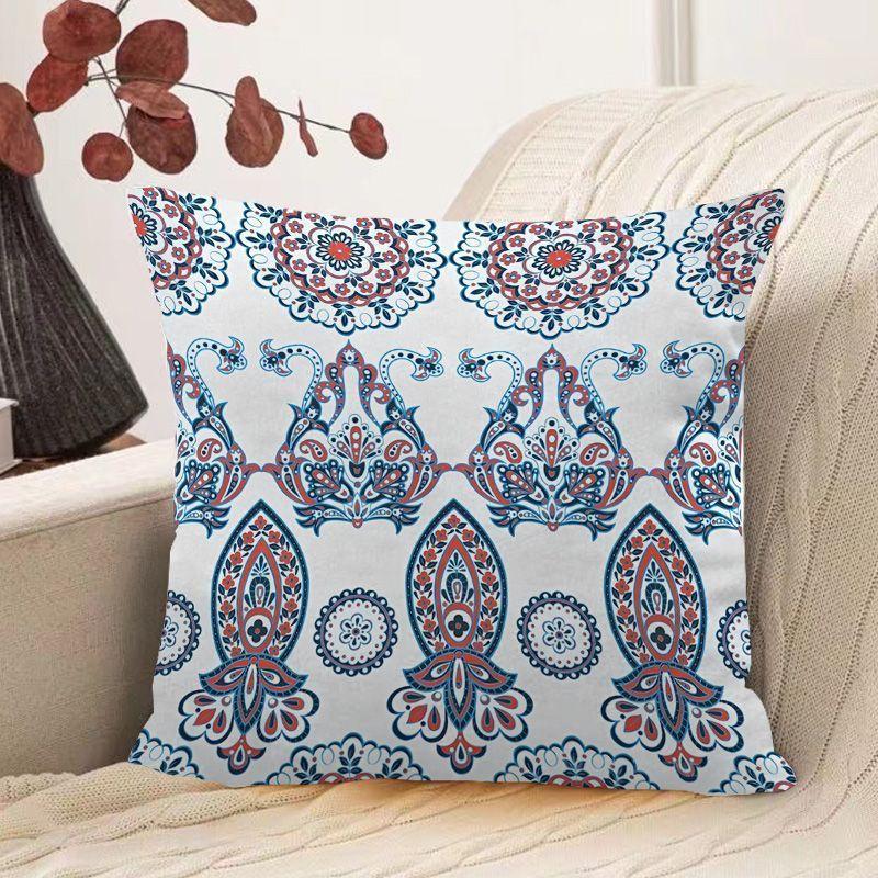 Bohemian Ethnic Style Pillow Colorful Retro Geometric Print Pillow Famous Hotel Inn Sofa Square Pillow