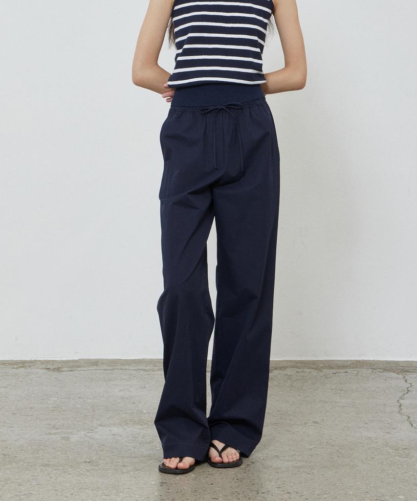 NOTIA Cotton Banding Pants - Deep Navy