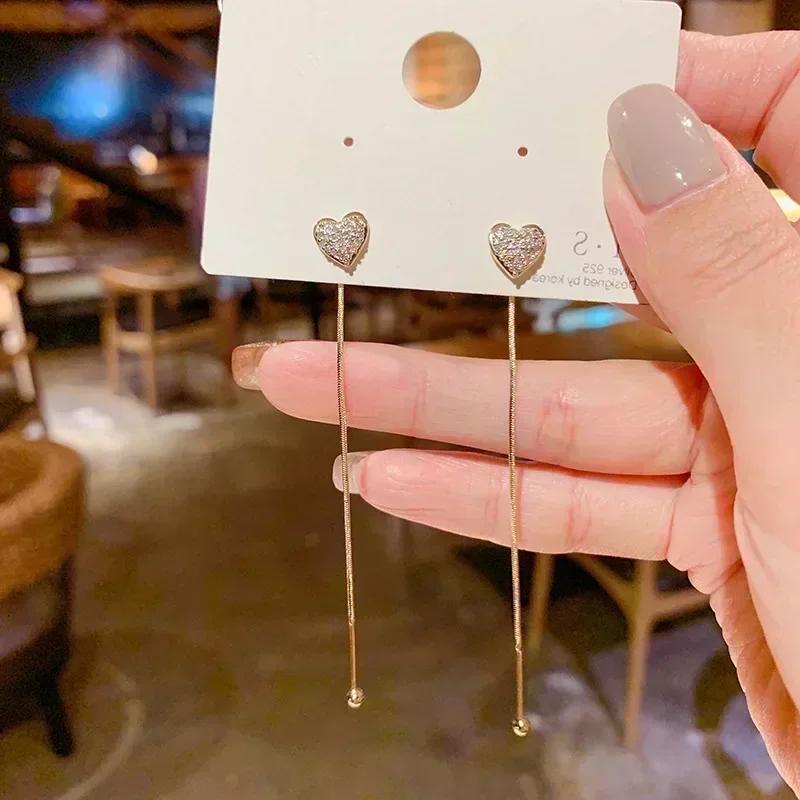 New Geometric Rhombus Luxury Opal Earrings Women's Fashionable Personalized Daily Accessories Party Jewelry Birthday Gifts