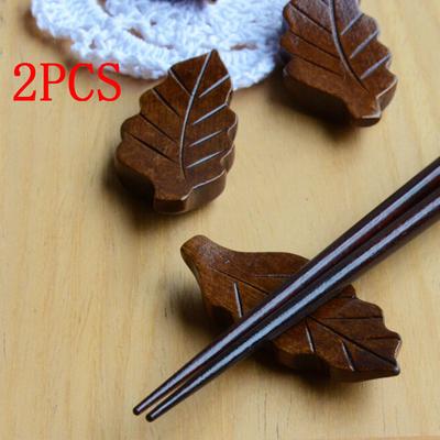 2 Teile/los Nette Japanische Holz Stäbchen Rest Löffel Gabel Messer Halter Stehen Rack Decor