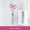 Professional Pet Grooming Scissors for Trimming and Rounding Hair on Dogs and Bichons