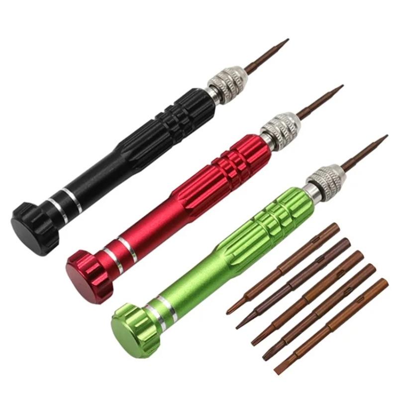 5-in-1 Mini Screwdriver Set Precision Glasses Repair Tool Multifunctional Screwdriver Portable Screwdrivers for Phone PC